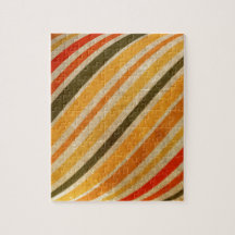 Grungy Citrus Stripes Jigsaw Puzzle