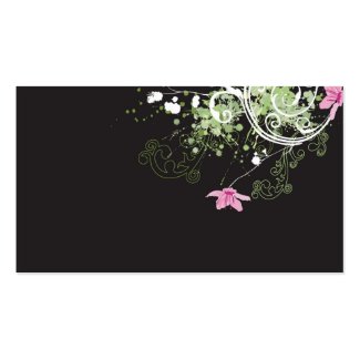 Grungy flowers Profile Card profilecard