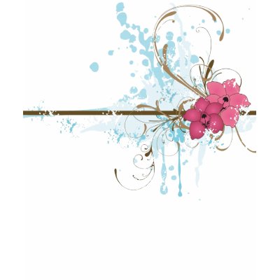 Grungy flowers T-Shirt by coconutpie