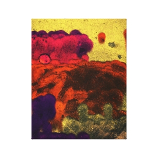 Grungy Fluffy Cloud Shapes Abstract Art