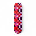 GRUNGY GIRLY SKULL HEART AND CHECKERS! skateboards by psychokiller138 GRUNGY GIRLY SKULL HEART AND CHECKERS! skateboards