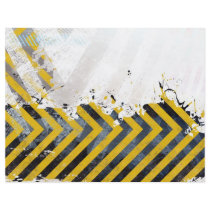Grungy Hazard Stripes Flyers