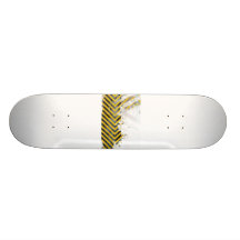 Grungy Hazard Stripes Skateboard Decks