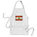 Grungy Lebanon Flag Apron