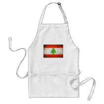 Grungy Lebanon Flag Apron
