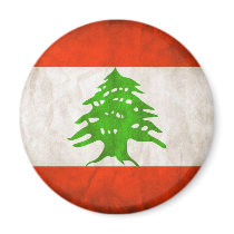 Grungy Lebanon Flag Magnets