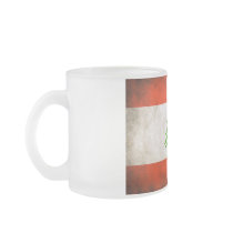 Grungy Lebanon Flag Mugs