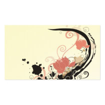 Grungy lotus business cards