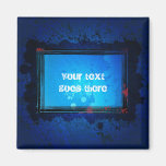 grungy magnet with space for Your text magnets