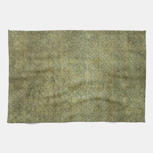 Grungy Moss Green Pattern Hand Towels Zazzle
