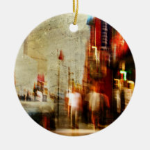 Grungy NYC Abstract Ornaments
