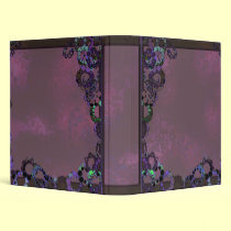 Grungy Purple circles Binder binders