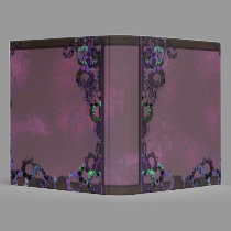 Grungy Purple circles Binder binders