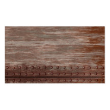 Grungy Riveted Rusty Metal Business Card Templates
