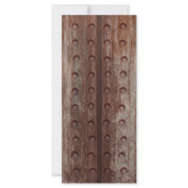 Grungy Riveted Rusty Metal Rack Cards