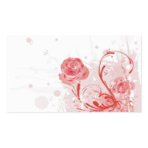 Grungy roses Profile Card business cards by coconutpie Grungy roses Profile Card business cards