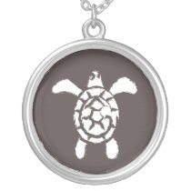 Grungy Sea Turtle Necklace necklaces