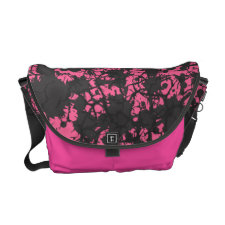 Grungy Splatter Bag in Hot Pink rickshawmessengerbag