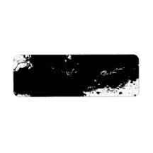 Grungy Splattered Ink Background Custom Return Address Label