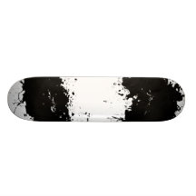Grungy Splattered Ink Background Skate Board
