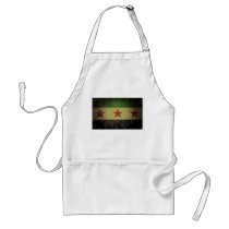 Grungy Syria Flag Apron
