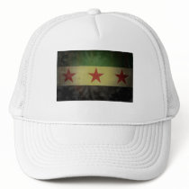 Grungy Syria Flag Mesh Hat
