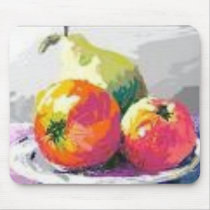Gruop of fruit mousepads