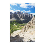 Grupo de Dolomiti - de Sella y paso de Gardena Lona Envuelta Para Galerías