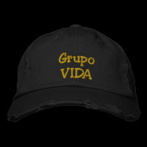 GrupoVIDA Black Cap embroidered hats