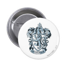 Gryffindor crest blue pinback button