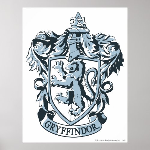 Gryffindor crest blue print