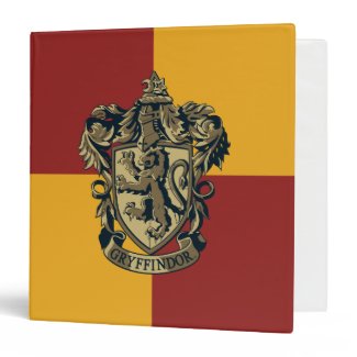 Gryffindor Crest Gold and Red 3 Ring Binders