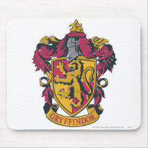Gryffindor crest red and gold mousepad