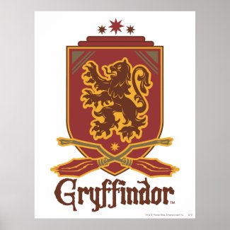 Gryffindor Quidditch Badge Poster