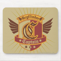 Gryffindor Quidditch Captain Emblem Mousepad