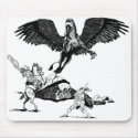 Gryffon Battle Mousepad by NelsonDesigns Gryffon Battle Mousepad