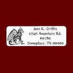 Gryphon Return Address Label labels
