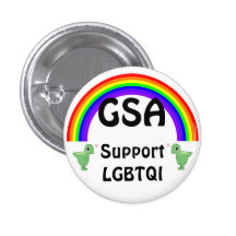 GSA Support LGBTQI Pinback Buttons
