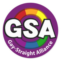 GSA ToonB Round Dark Sticker