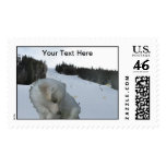 GSD Puppy Postage Stamp