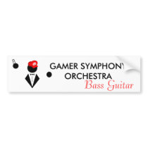 GSO Bass Guitar Bumper Sticker