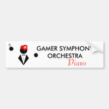 GSO Piano Bumper Sticker