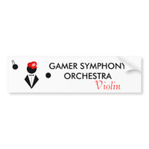GSO Violin Bumper Sticker