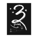 gSum (three) (wb) [postcard]