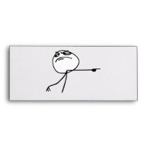 GTFO Get Out Guy Rage Face Comic Meme Envelopes