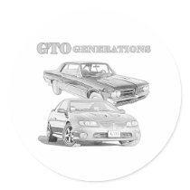GTO Generations Round Sticker