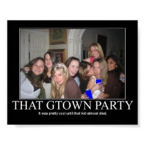 gtown party posters