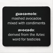 Guacamole Testicles Mousepad