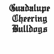 Guadalupe Cheering Bulldogs embroidered shirts