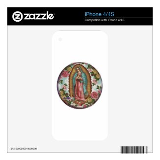 GUADALUPE VIRGEN CUSTOMIZABLE PRODUCTS iPhone 4S DECAL